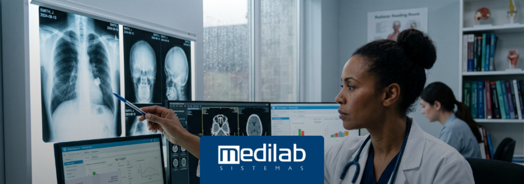 Entenda como um software RIS para clínicas de radiologia organiza exames, agendas, atendimento, autorizações e gestão, contribuindo para uma operação mais eficiente.