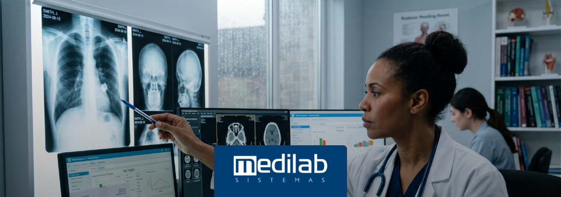 Entenda como um software RIS para clínicas de radiologia organiza exames, agendas, atendimento, autorizações e gestão, contribuindo para uma operação mais eficiente.